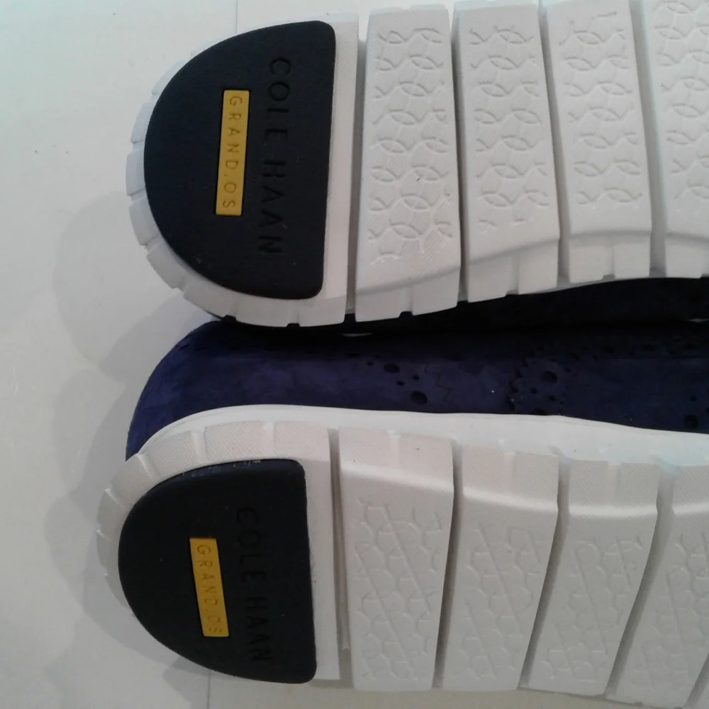 New! Cole Haan grand os blue leather Oxford sneakers shoes